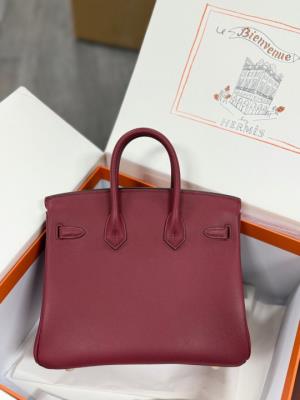 wholesale quality hermes birkin 25 swift bordeaux